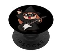 Jolie sorcière Joueur de Guitare drôle Halloween Conception Amateur de Musique PopSockets PopGrip Adhésif