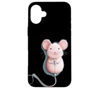 Jolie Souris d'ordinateur pour Les Amateurs d'animaux et de PC Coque pour iPhone 16 Plus