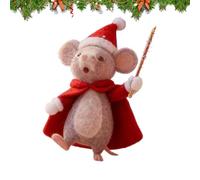 Jolie souris en feutre aiguilleté, décoration de Noël, souris en feutre aiguilleté faite à la main, souris en feutre aiguilleté, décoration de Noël, produits semi-finis, faites-le vous-même