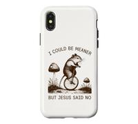Jolie Souris, Je pourrais être Plus méchante mais Jésus a Dit Non Coque pour iPhone X/XS