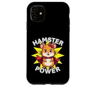 Jolie star de super-héros Hamster Power Girl Furry Friend Coque pour iPhone 11