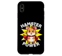 Jolie star de super-héros Hamster Power Girl Furry Friend Coque pour iPhone XS Max