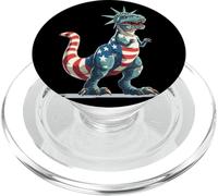 Jolie Statue de Dinosaure en liberté pour Les Amateurs de vêtements américains PopSockets PopGrip pour MagSafe
