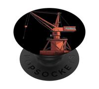 Jolie Structure de Grue Portuaire pour Les Amateurs de navires et de conteneurs PopSockets PopGrip Adhésif