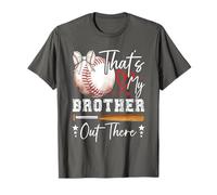 Jolie sœur de baseball qui est mon frère là-bas T-Shirt