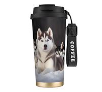 Jolie tasse à café Husky en acier inoxydable 316 à double paroi, durable, isolée et élégante, adaptée pour les amateurs de café et de thé