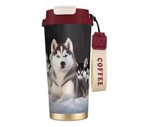 Jolie tasse à café Husky en acier inoxydable 316 à double paroi, durable, isolée et élégante, adaptée pour les amateurs de café et de thé