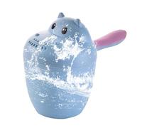 Jolie tasse de shampooing de dessin animé | Bupes de bain pour bébé avec Slow Flow Spout | Pichet de bain de bébé en forme de poisson pour rincer les cheveux en douceur | Pocher d'eau pour