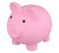 Jolie tirelire, plusieurs couleurs et tailles, boîte à monnaie en vinyle, incassable, convient pour garçons et filles (rose, M)