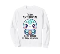 Jolie Tortue introvertie pour Rester à la Maison Sweatshirt
