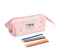 Jolie trousse à crayons - Design mignon - Trousse à crayons esthétique - Trousse à crayons pour papeterie Marqueur Pinceau de maquillage Étudiants Adolescents École Univers Voyage, Rose, voir