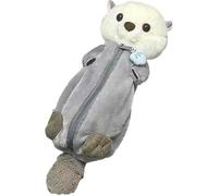 Jolie trousse à crayons en peluche - Grande capacité avec fermeture éclair, trousse à stylos pour enfants pour filles et garçons