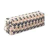 Jolie trousse à crayons esthétique pour étudiant, trousse à crayons, pièces de monnaie, trousse de maquillage, trousse de papeterie de bureau, organisateur pour enfants, adolescents, école (fleurs-G)
