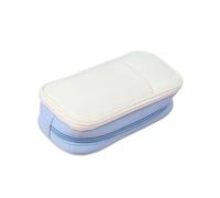 Jolie Trousse À Crayons Matelassée - Grand Sac De Papeterie À Fermeture esign Matelassé Doux, Fermeture Éclair Lisse ; Slim S'adapte À N'importe Quel Sac À Dos ; Idéal École, Salle De Classe,