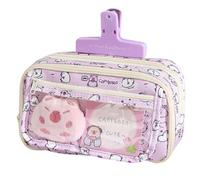 Jolie trousse à crayons - Trousse à crayons transparente, grande pochette esthétique | Organiseur de papeterie portable pratique pour le dessin, la peinture, la papeterie - Porte-crayons multicouche