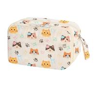 Jolie trousse à crayons | Trousse de toilette grande capacité avec compartiments pour artistes et étudiants - Parfaite pour les voyages et l'école, Chaton, tendance.