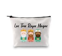 Jolie trousse de maquillage 3 Rois Happy Epiphany Festival Cadeau Los Tres Reyes Magos Trousse de toilette 3 mages Merch, Los Tres Reyes Magos