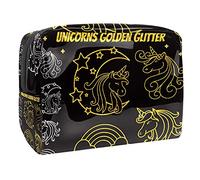 Jolie trousse de maquillage à fermeture éclair pour femmes et filles Motif hérisson floral I Am A Star, Multicolore 08, 18.5x7.5x13cm/7.3x3x5.1in, Trousse de beauté