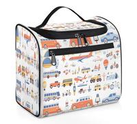Jolie trousse de toilette de voyage en avion pour femmes, hommes, enfants, filles, garçons, grande trousse de maquillage à suspendre, trousse de toilette, trousse de douche, 11,2 l, couleur, Big,
