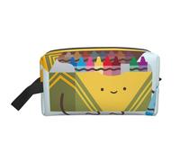 Jolie trousse de toilette imprimée pour homme, trousse de toilette de voyage spacieuse pour femme, blanc, Taille unique