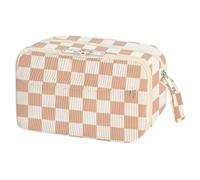 Jolie trousse de toilette - Organiseur de stylos de grande capacité avec compartiments pour règle en caoutchouc, artistes, voyages, école, enseignants, étudiants, adolescents, Carré, tendance.