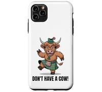 Jolie Vache des Highlands Dansant Don't Have a Cow Scottish Cowgirl Coque pour iPhone 11 Pro Max