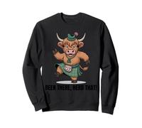 Jolie Vache des Highlands Dansant Don't Have a Cow Scottish Cowgirl Sweatshirt