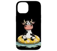Jolie Vache pour Les Amateurs de Piscine et de Vacances Coque pour iPhone 14