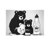 Jolies bannières et drapeaux imprimés en forme de bouteille de lait, toiles de fond suspendues, adaptées pour les fêtes de vacances et la décoration de la maison.