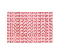 Jolies bannières et drapeaux imprimés fraises, toiles de fond à suspendre, adaptées pour les fournitures de fête de vacances et la décoration de la maison.