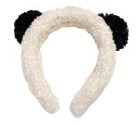 Jolies barrettes à cheveux pour enfants en forme de panda blanc et noir avec corde élastique