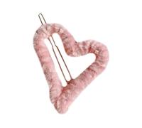 Jolies barrettes à cheveux romantiques multi-formes pour adolescents en peluche rose