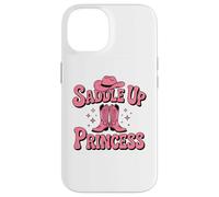 Jolies Bottes de Princesse Cowgirl Chapeau Western rodéo Amateur de Chevaux Coque pour iPhone 14