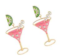 Jolies boucles d ' oreilles de cocktail en forme de citron, fabriquées en alliage robuste pour un look amusant et coquin