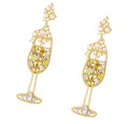 Jolies boucles d ' oreilles de Cocktail en forme de citron, fabriquées en alliage robuste pour un Look amusant et coquin, boucles d ' oreilles de fête