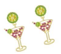 Jolies boucles d'oreilles cocktail en forme de citron en alliage robuste pour un look amusant et coquin, One Size, Comme décrit, Comme décrit.