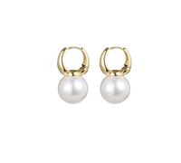 Jolies boucles d'oreilles créoles avec clous de perles pour femme couleur or Eardrop Minimaliste Tiny Hoops Wedding Fashion Jewelry Durability And Fashion