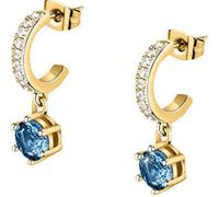 Jolies boucles d'oreilles dorées avec pendentif Colori SAVY07
