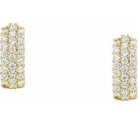 Jolies boucles d'oreilles dorées avec zirconia Tesori SAIW145