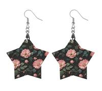 Jolies boucles d'oreilles en bois pour femme, bijoux vintage élégants en bois, boucles d'oreilles légères pour mariage, fête, cadeau de bijoux au quotidien, Circular, Bois, Bois.