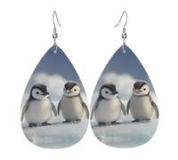 Jolies boucles d'oreilles en cuir de pingouin, boucles d'oreilles de style européen et américain pour jeunes femmes, cadeaux d'anniversaire, cadeaux de Saint-Valentin
