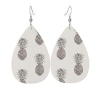 Jolies boucles d'oreilles en forme d'ananas en forme de larme pour femme - Bijoux tendance - Cadeau pour la Saint-Valentin, les vacances, les voyages