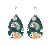 Jolies boucles d'oreilles légères en acrylique en forme de hérisson, taille unique, Acrylique, Pas de gemme