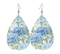 Jolies boucles d'oreilles pendantes en cuir avec imprimé chien golden retriever pour femme - Boucles d'oreilles légères en forme de goutte d'eau, taille unique, Cuir