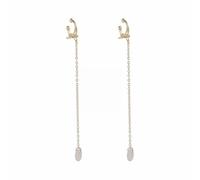 Jolies boucles d'oreilles pour femme anti-perte avec clip d'oreille sans fil - Support pour écouteurs - Compatible avec les chaînes, taille unique, Métal, Pas de gemme