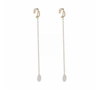 Jolies boucles d'oreilles pour femme anti-perte avec clip d'oreille sans fil - Support pour écouteurs - Compatible avec les chaînes, taille unique, Métal, Pas de gemme