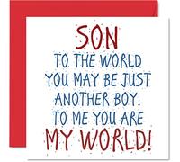 Jolies cartes d'anniversaire pour fils, Son You Are My World