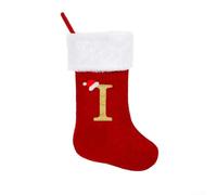Jolies chaussettes de Noël tricotées avec des lettres personnalisées, un ajout charmant à toute décoration d'intérieur (I)