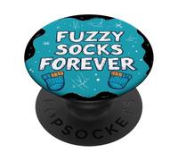 Jolies Chaussettes pelucheuses avec emblème Forever pour garçons et Filles PopSockets PopGrip Adhésif