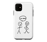 Jolies Chaussures Stickman Stick Figure Graphique imprimée Cool drôle Coque pour iPhone 11